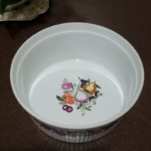 PORCELAINE DE PARIS FRANCE DECOR LES QUATRE LAISONS Ovenware Dish 8.5"